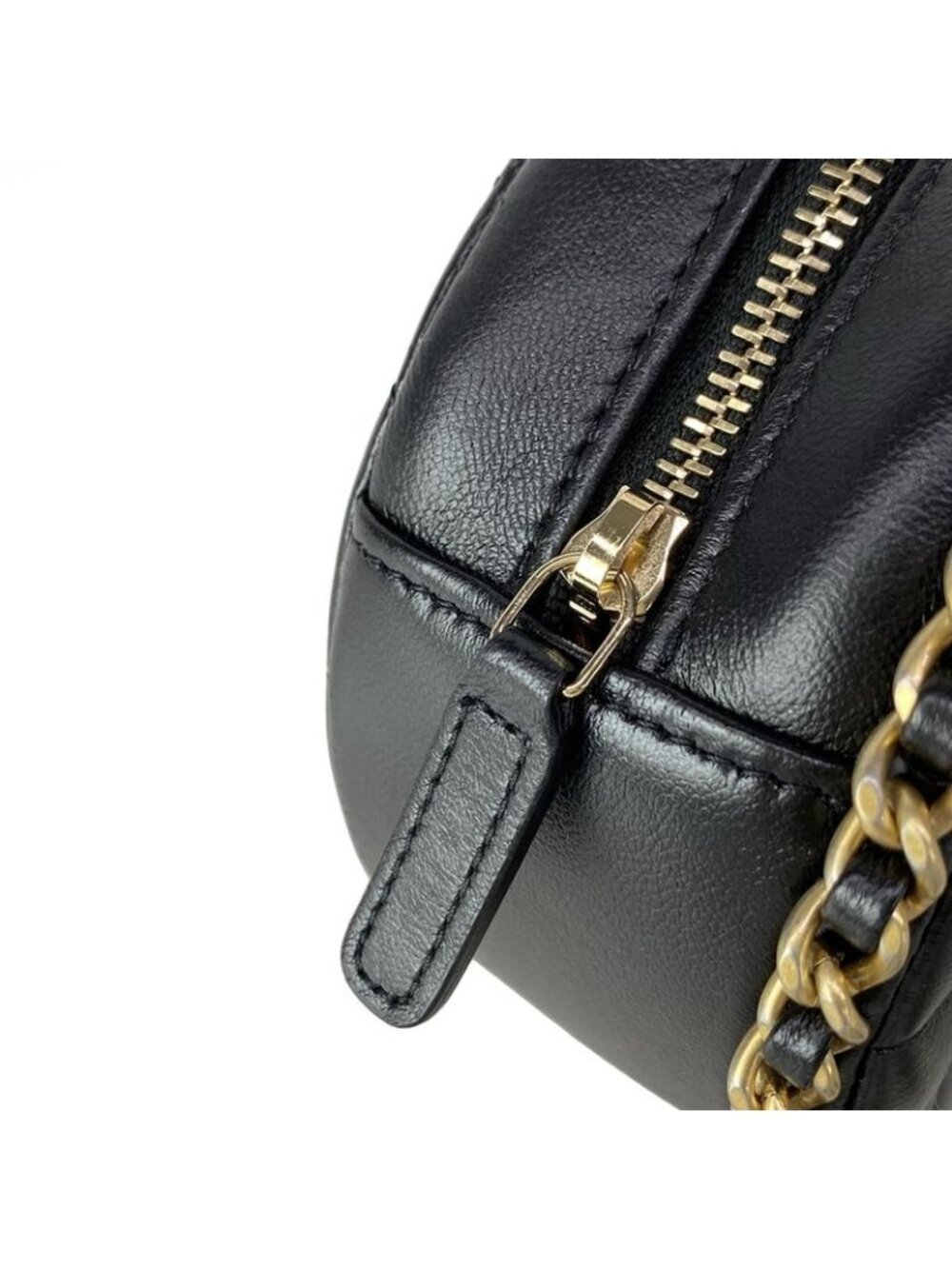 Chanel Shoulder Bag Classic Chain Clutch Quilted Black Vintage Gigold Lambskin - Picture 16 of 16